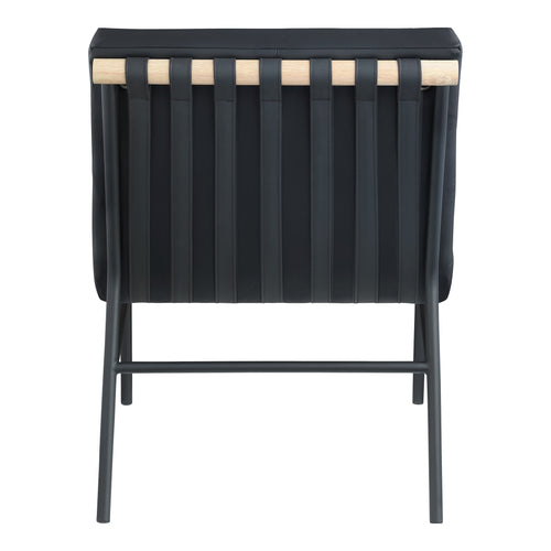 Burke Boucle Fabric Upholstered Accent Chair in Black