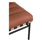 Burke Boucle Fabric Upholstered Accent Chair in Cognac