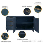 Granville 55" Sideboard in Midnight Blue