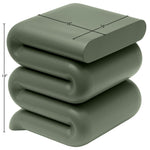Roland Iron End Table in Green