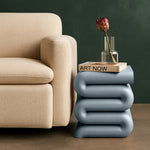 Roland Iron End Table in Light Blue