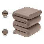 Roland Iron End Table in Taupe