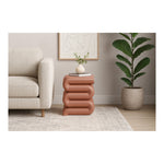 Roland Iron End Table in Terracotta