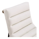 Burke Vegan Leather Upholstered Dining Chair in Cream