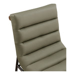 Burke Vegan Leather Upholstered Dining Chair in Olive