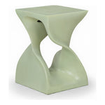 Jula Concrete Indoor/Outdoor End Table in Green
