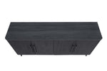 Jodie 65" Fluted Sideboard in Charcoal Gray
