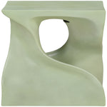 Jula Concrete Indoor/Outdoor End Table in Green
