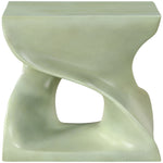 Jula Concrete Indoor/Outdoor End Table in Green