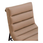Burke Vegan Leather Upholstered Dining Chair in Tan