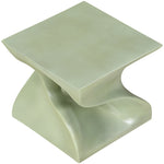 Jula Concrete Indoor/Outdoor End Table in Green