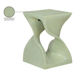 Jula Concrete Indoor/Outdoor End Table in Green