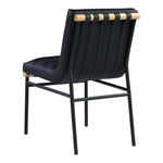 Burke Vegan Leather Upholstered Dining Chair in Black