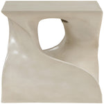 Jula Concrete Indoor/Outdoor End Table in Beige
