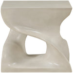 Jula Concrete Indoor/Outdoor End Table in Beige