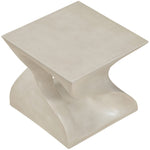 Jula Concrete Indoor/Outdoor End Table in Beige