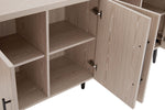 Jodie 65" Fluted Sideboard in Whitewashed Oak