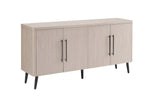 Jodie 65" Fluted Sideboard in Whitewashed Oak