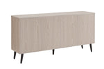 Jodie 65" Fluted Sideboard in Whitewashed Oak