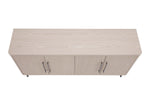 Jodie 65" Fluted Sideboard in Whitewashed Oak