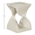 Jula Concrete Indoor/Outdoor End Table in Taupe