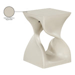 Jula Concrete Indoor/Outdoor End Table in Taupe