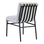 Burke Boucle Fabric Upholstered Dining Chair in Cream