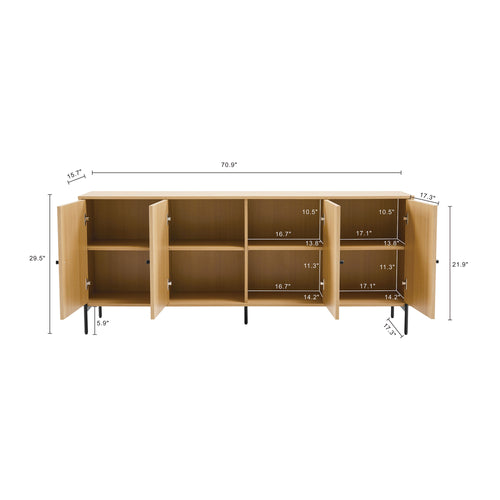 Magnolia 71" Sideboard in Light Oak