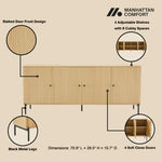 Magnolia 71" Sideboard in Light Oak