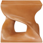 Jula Concrete Indoor/Outdoor End Table in Terracotta