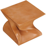 Jula Concrete Indoor/Outdoor End Table in Terracotta