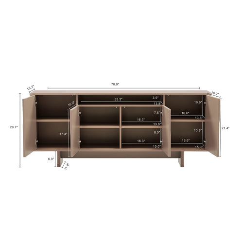 Ella 71" Sideboard in Mocha