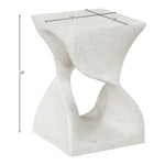 Jula Concrete Indoor/Outdoor End Table in Terrazzo