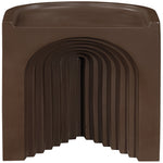 Avenda Concrete Indoor/Outdoor End Table in Brown