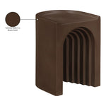 Avenda Concrete Indoor/Outdoor End Table in Brown