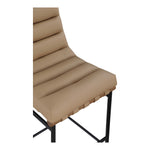Burke Vegan Leather Upholstered Bar Stool in Tan