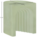 Avenda Concrete Indoor/Outdoor End Table in Green