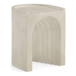 Avenda Concrete Indoor/Outdoor End Table in Beige