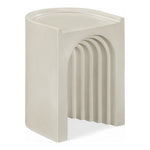 Avenda Concrete Indoor/Outdoor End Table in Taupe