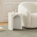 Avenda Concrete Indoor/Outdoor End Table in Taupe