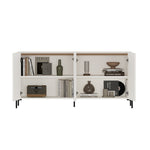 Abbey 67" Sideboard in Maple and Off White