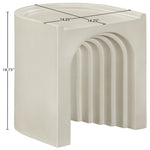 Avenda Concrete Indoor/Outdoor End Table in Taupe