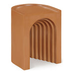 Avenda Concrete Indoor/Outdoor End Table in Terracotta
