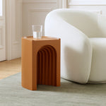 Avenda Concrete Indoor/Outdoor End Table in Terracotta