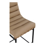 Burke Vegan Leather Upholstered Counter Stool in Tan