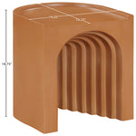 Avenda Concrete Indoor/Outdoor End Table in Terracotta