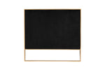 Trillium 83" Velvet Sofa in Black