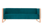 Trillium 83" Velvet Sofa in Teal