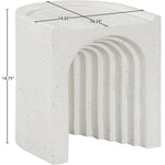 Avenda Concrete Indoor/Outdoor End Table in Terrazzo