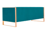 Trillium 83" Velvet Sofa in Teal